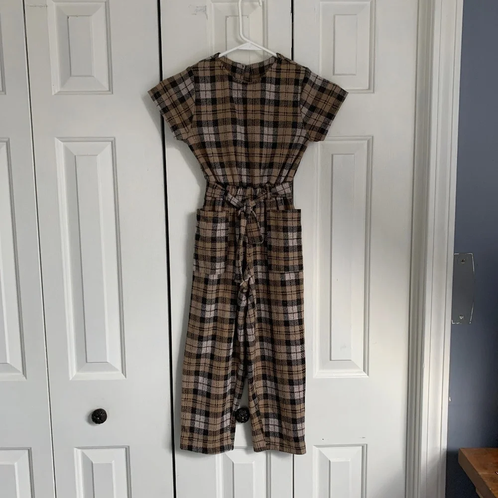NWOT Zara plaid jumpsuit - Picture 1 of 4